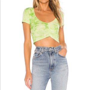 Superdown cropped top.